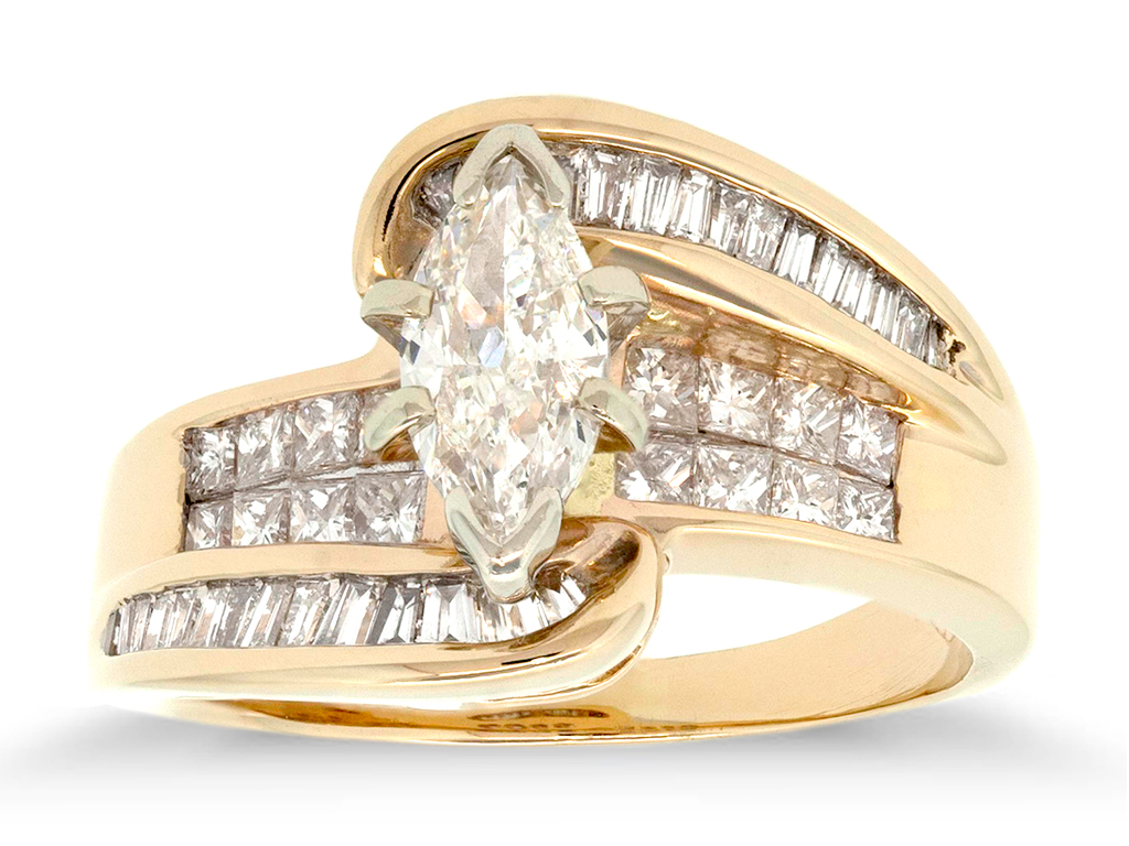 Tower of Jewels Wedding Ring
